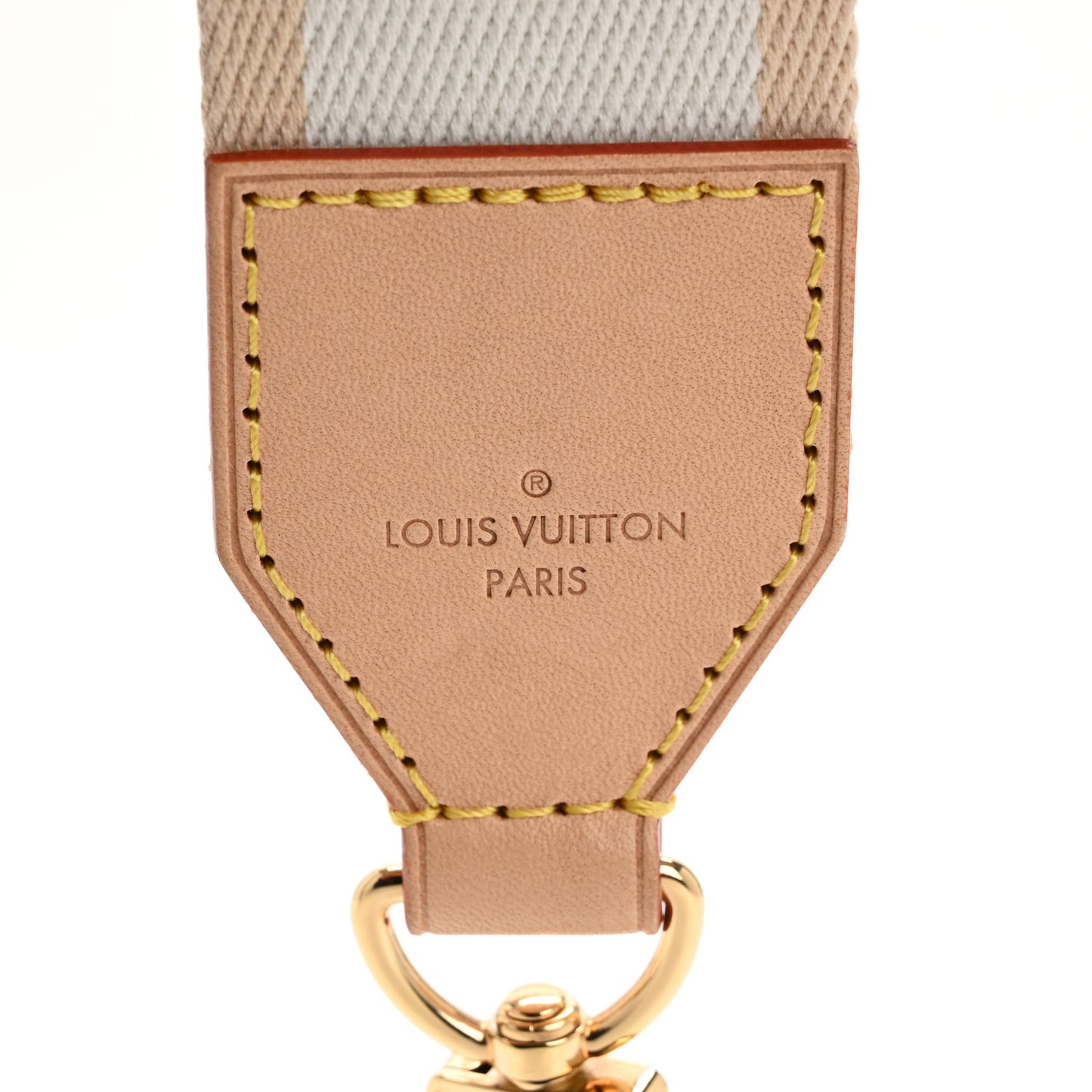 Monogram Vibe LV Shoulder Strap Beige White