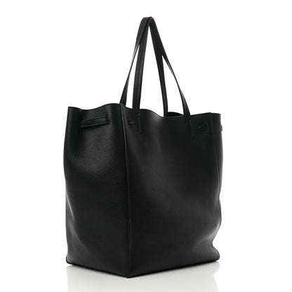 Celine Soft Grained Calfskin Medium Belt Cabas Phantom Black 3 of 11