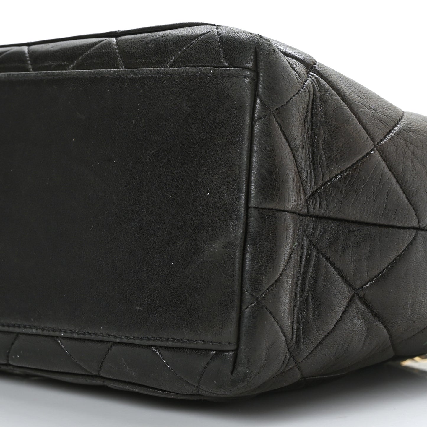 Lambskin Quilted Sun Medallion Shoulder Bag Black