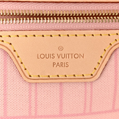 Louis Vuitton Damier Azur Neo Neverfull MM Rose Ballerine 5 of 9