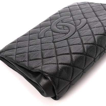 Chanel Caviar Quilted CC Beauty Clutch Black 9 of 10