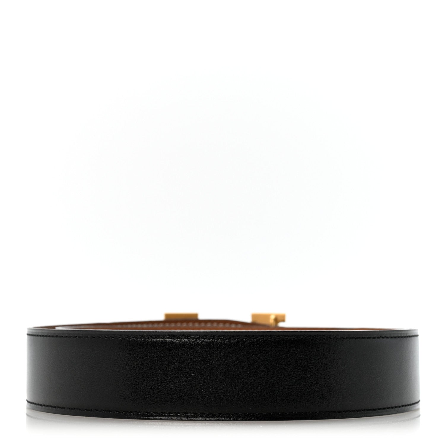 Hermes Box Togo 32mm Martelee Constance Belt 80 32 Black Gold 2 of 7