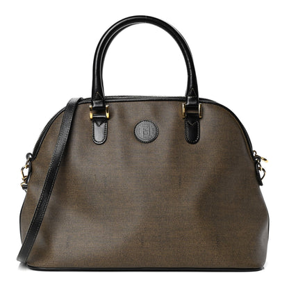 Fendi Coated Canvas Shoulder Bag Brown 1 of 6