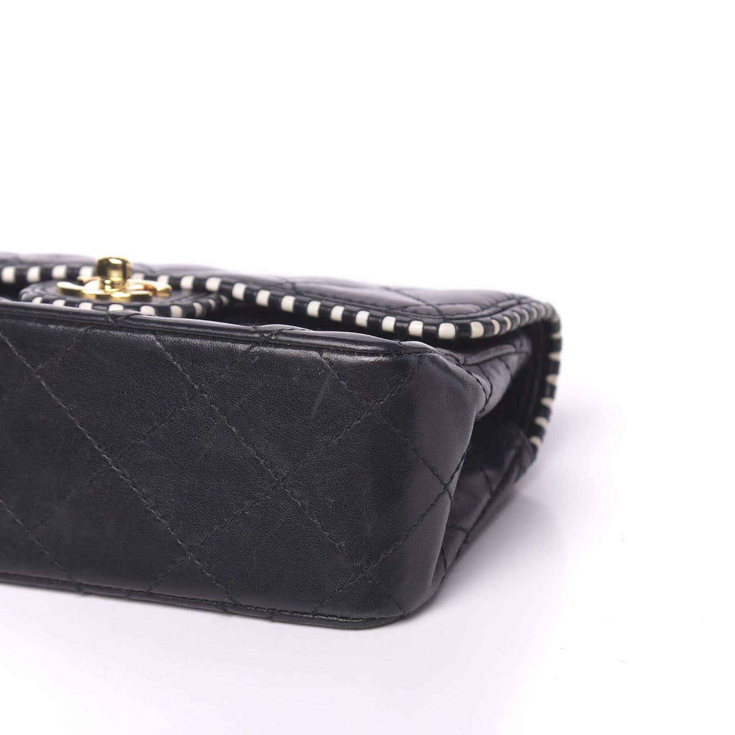 Lambskin Quilted Mini Flap Black