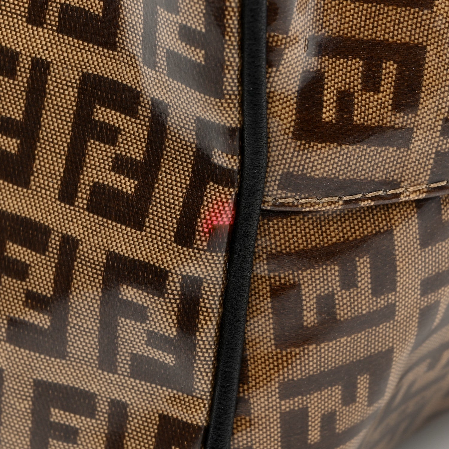 Fendi Vinyl Zucchino Hobo Tobacco 10 of 10