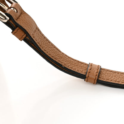Prada Vitello Daino Soft Mini Hobo Messenger Bag Caramel 11 of 11