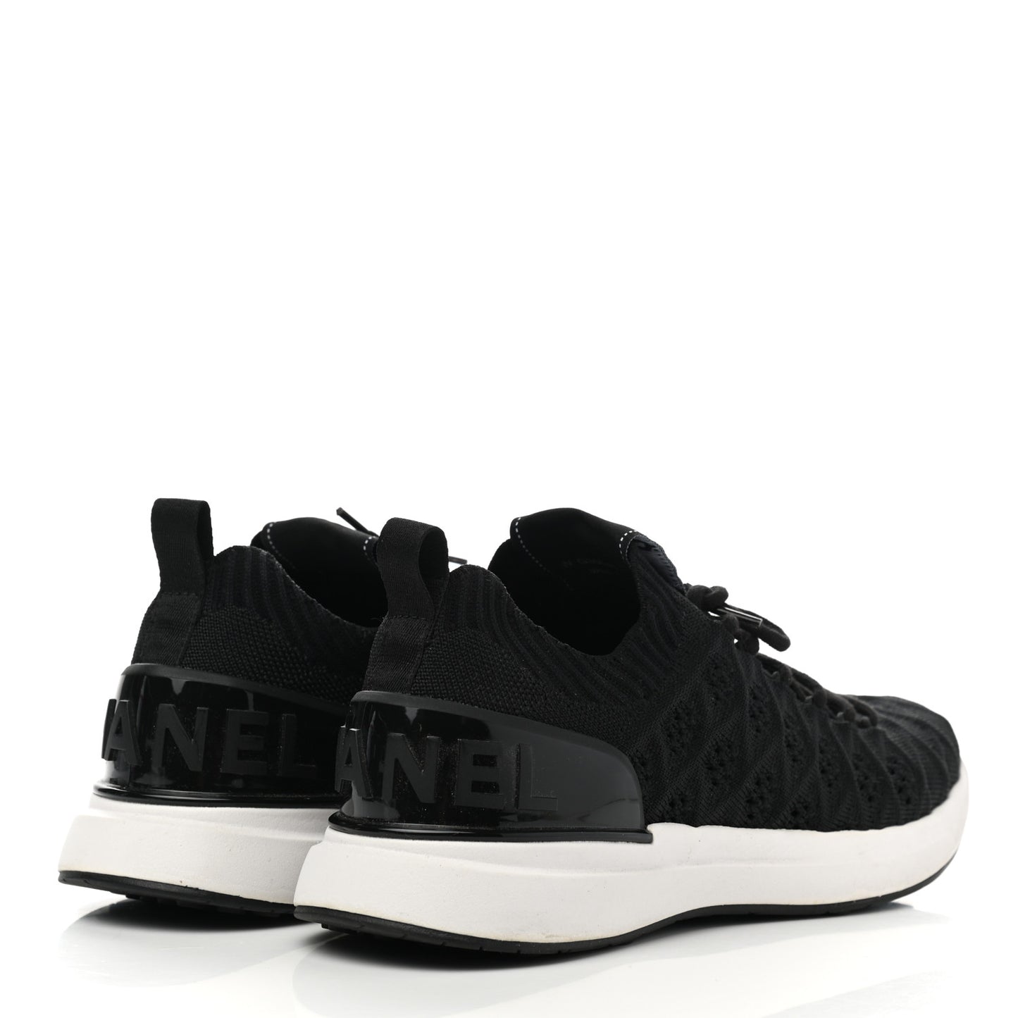 Fabric Logo Sneakers 38.5 Black