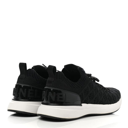 Chanel Fabric Logo Sneakers 38.5 Black 4 of 8