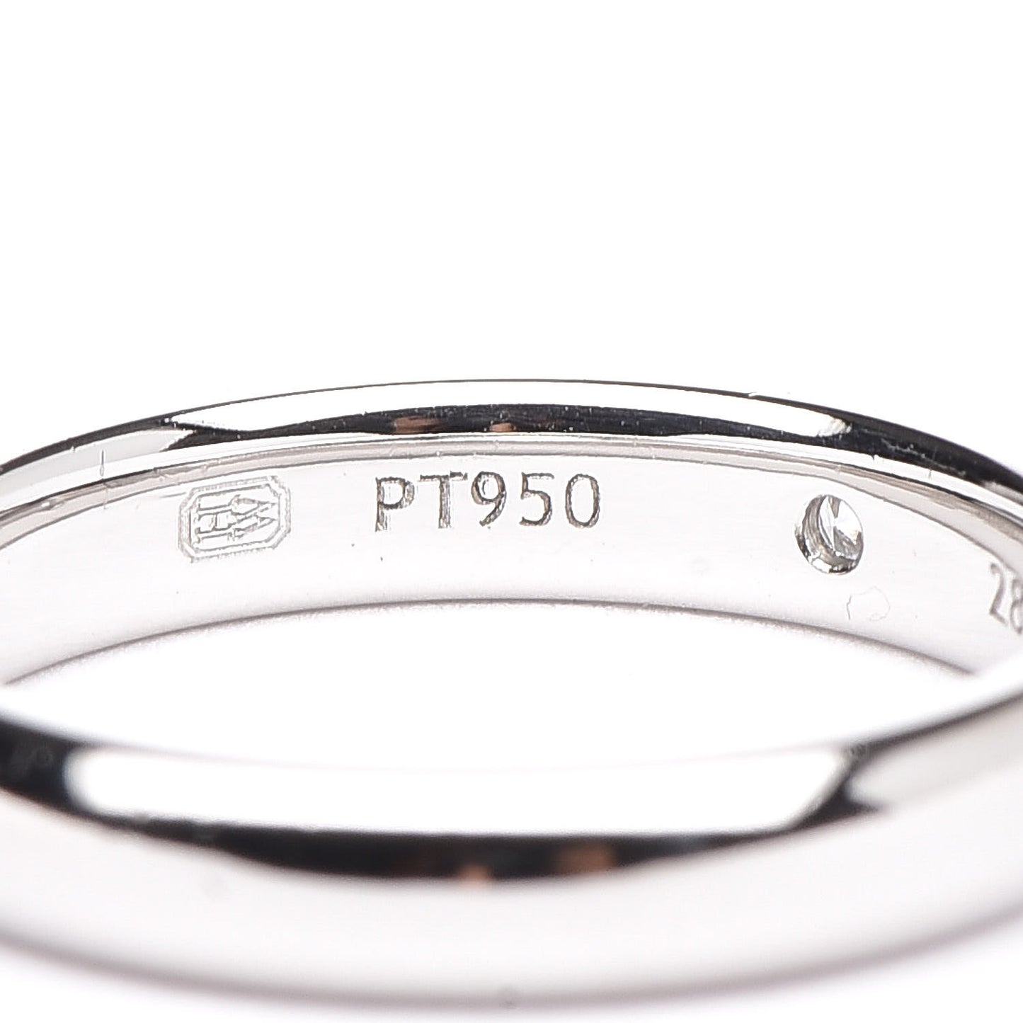 Platinum Diamond Band Ring 46 3.75