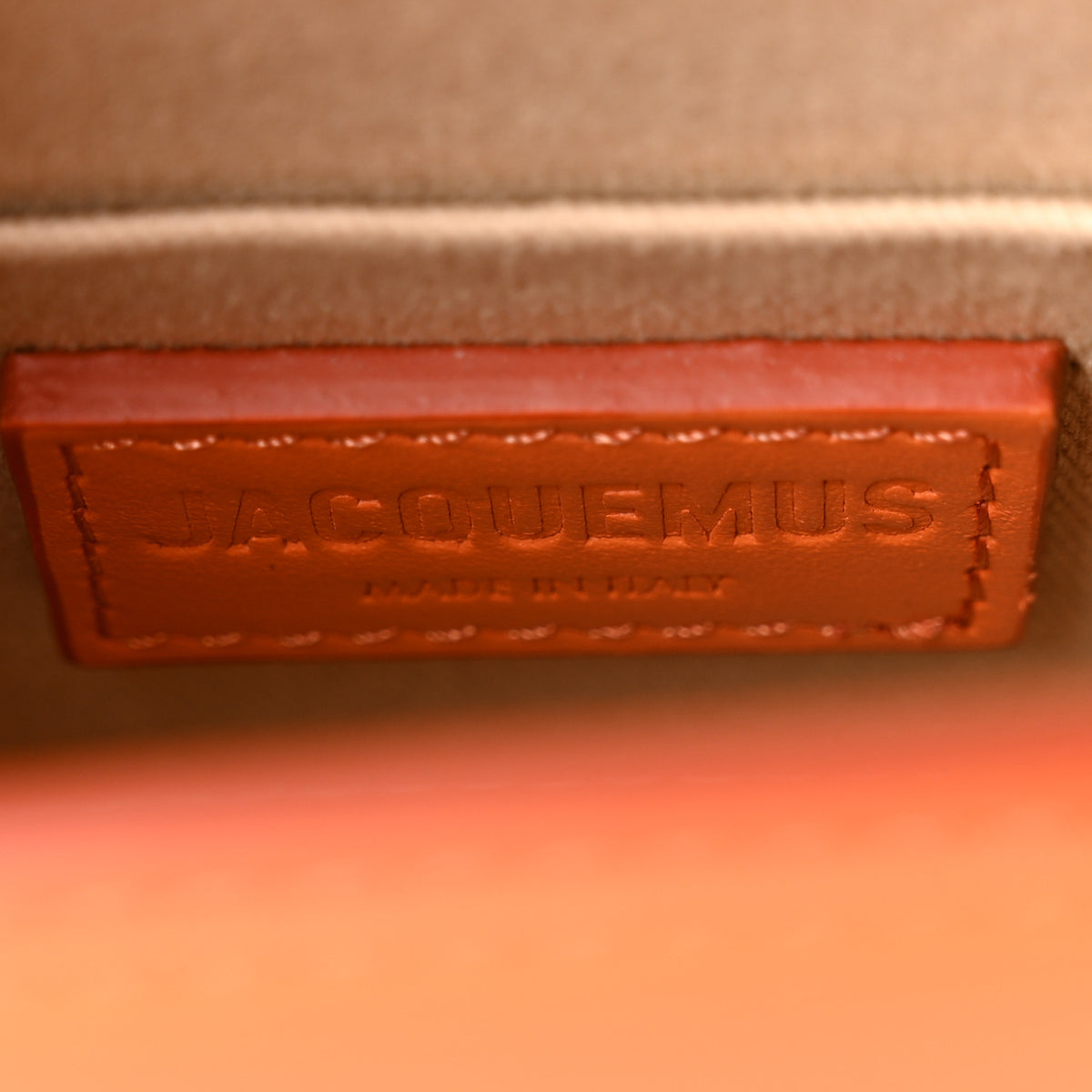 Jacquemus Smooth Calfskin Le Chiquito Moyen Orange 6 of 9