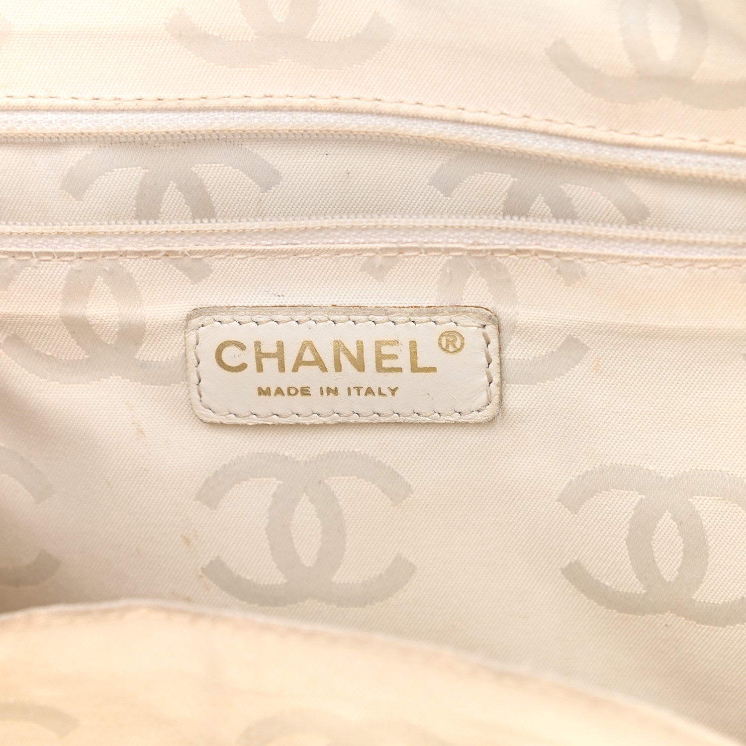 Chanel Calfskin Wild Stitch Top Handle Bag White 6 of 27