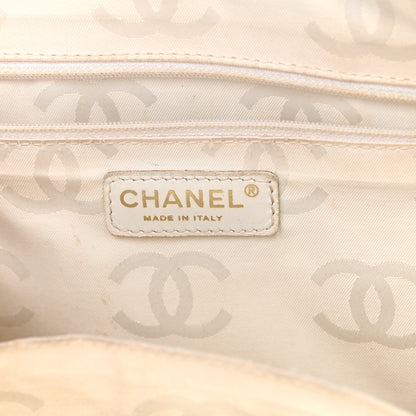 Chanel Calfskin Wild Stitch Top Handle Bag White 6 of 27