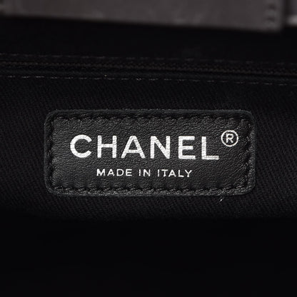 Chanel Glazed Calfskin Quilted Large CC Delivery Tote Grey 6 of 13