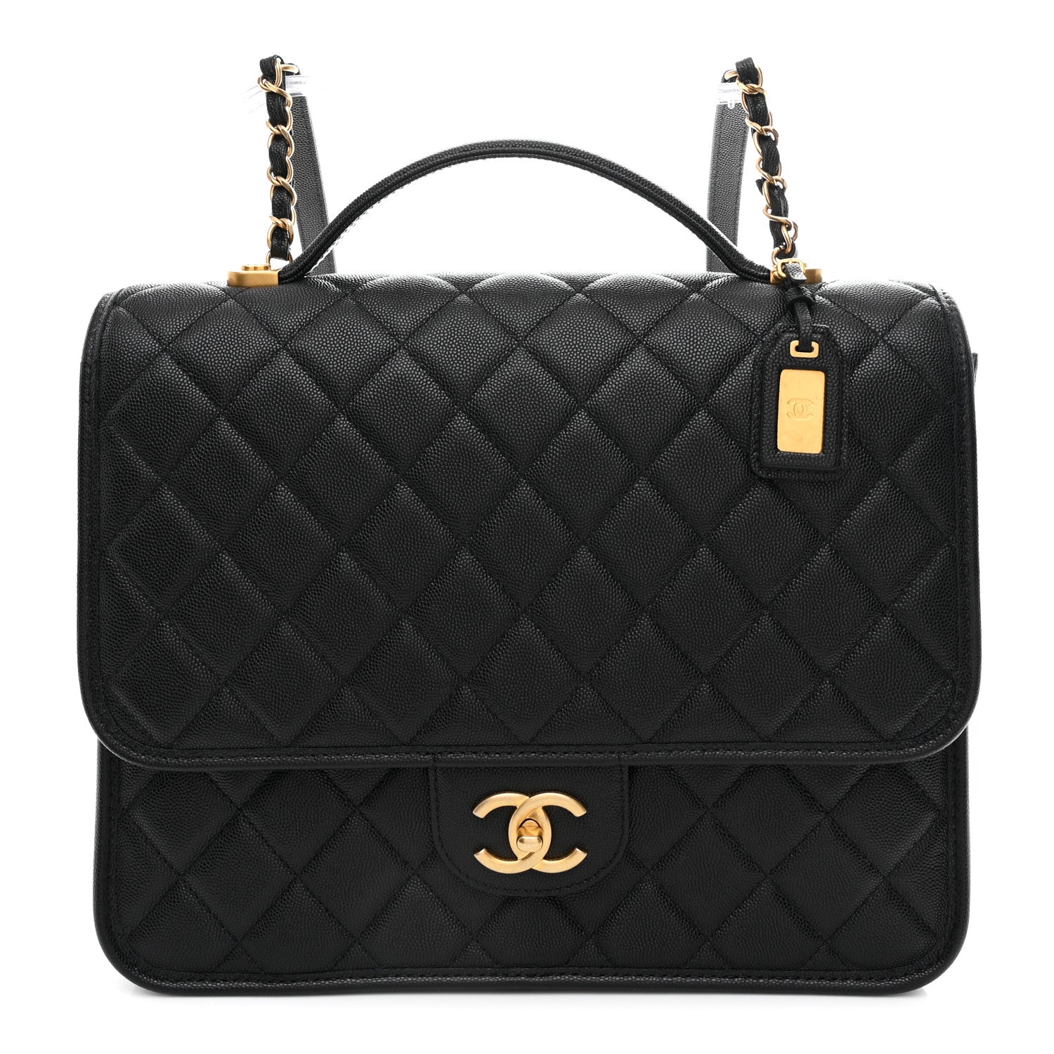 Chanel Caviar Quilted School Memory Backpack Black 1 of 10