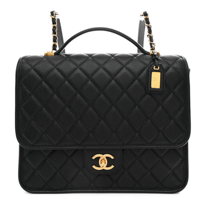 Chanel Caviar Quilted School Memory Backpack Black 1 of 10