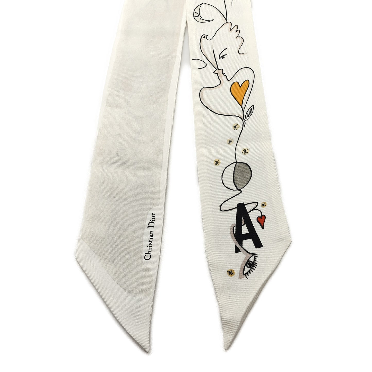Silk La Roue De La Fortune Amour Mitzah Scarf