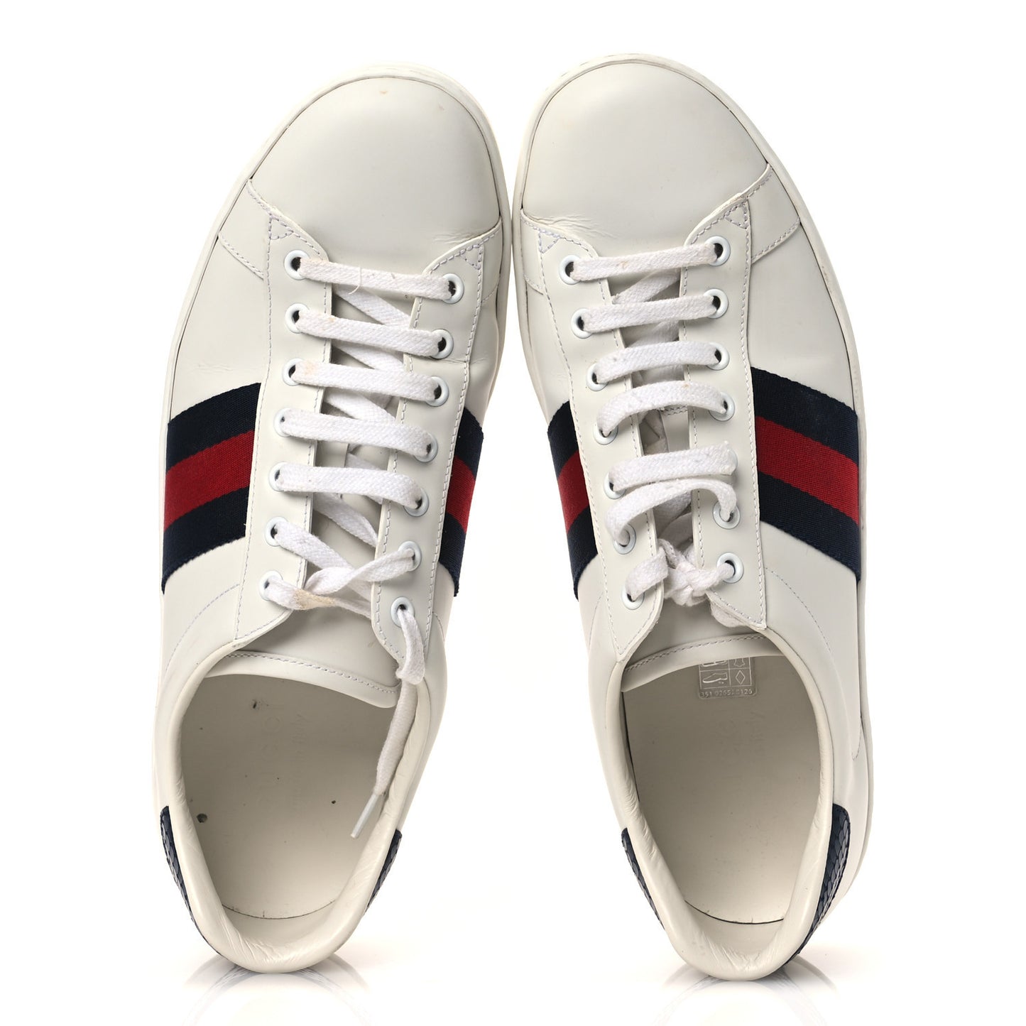 Calfskin Ayers Web Mens Ace Sneakers 10.5 White Blue