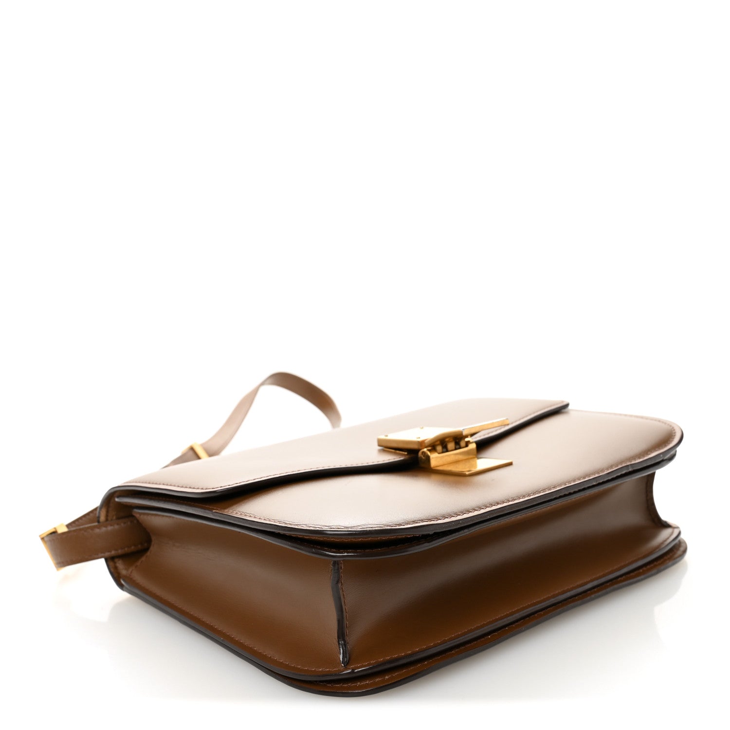 Celine Box Calfskin Medium Classic Box Flap Bag Camel 1806626