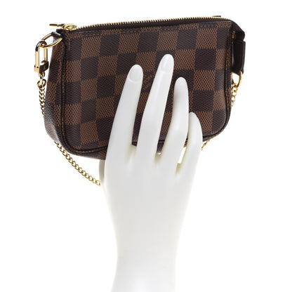 Louis Vuitton Damier Ebene Mini Pochette Accessories 2 of 8