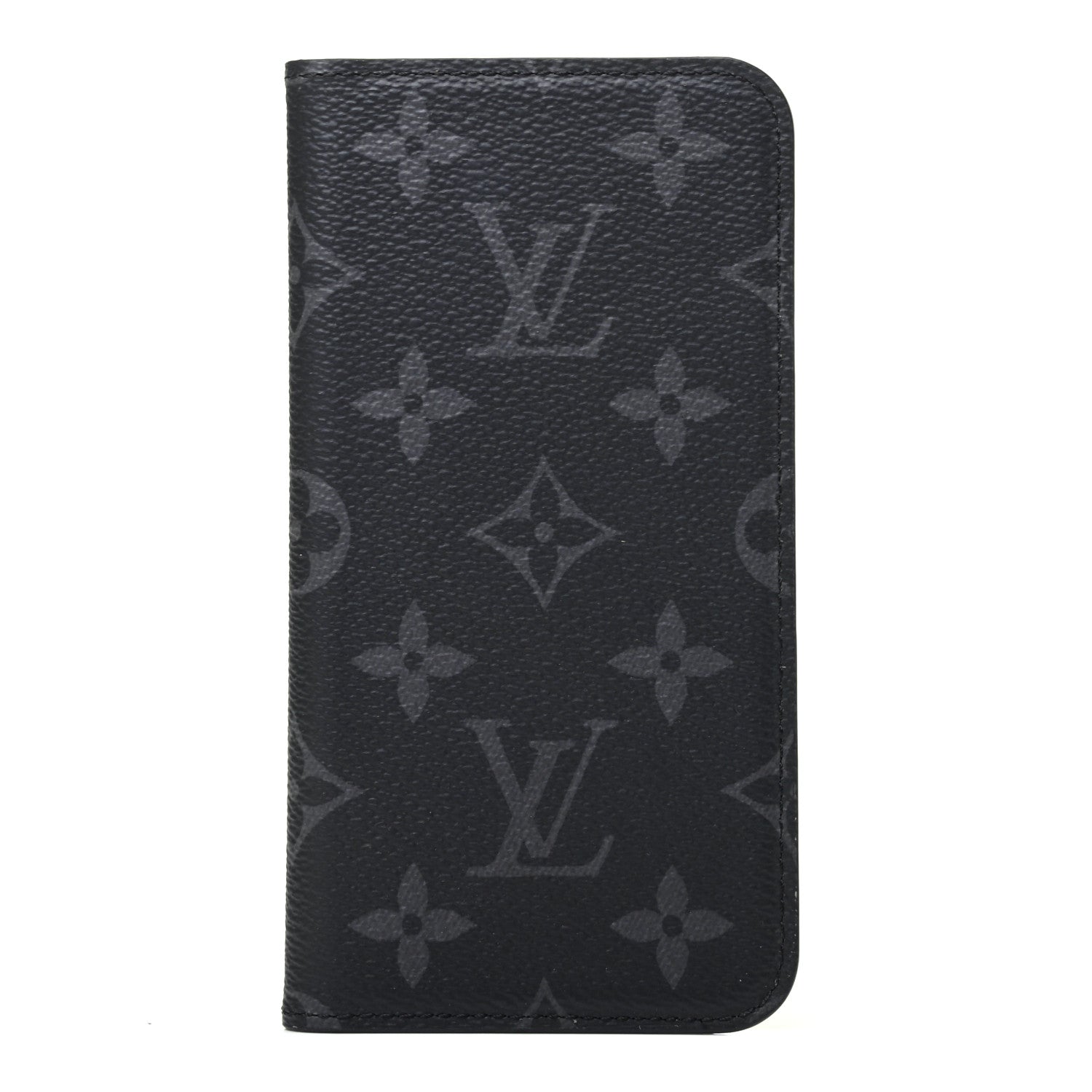 Louis Vuitton Monogram Eclipse iPhone X Folio Case 1 of 6