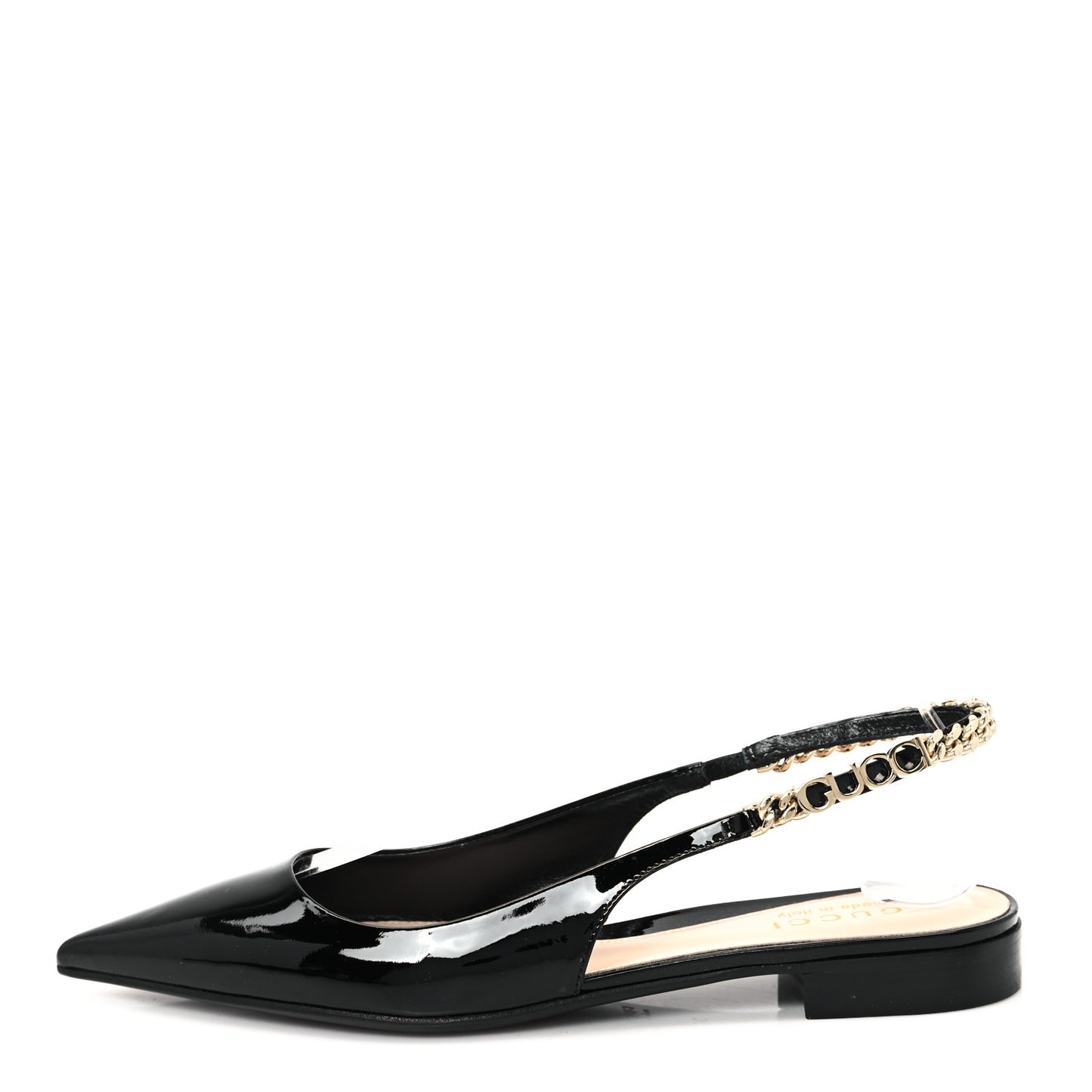 Patent Signoria Ballet Slingback Ballet Flat 36 Black