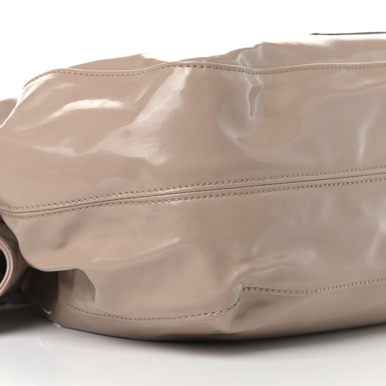 Valentino Garavani Patent Lacca Large Nuage Bow Hobo Nude 7 of 11