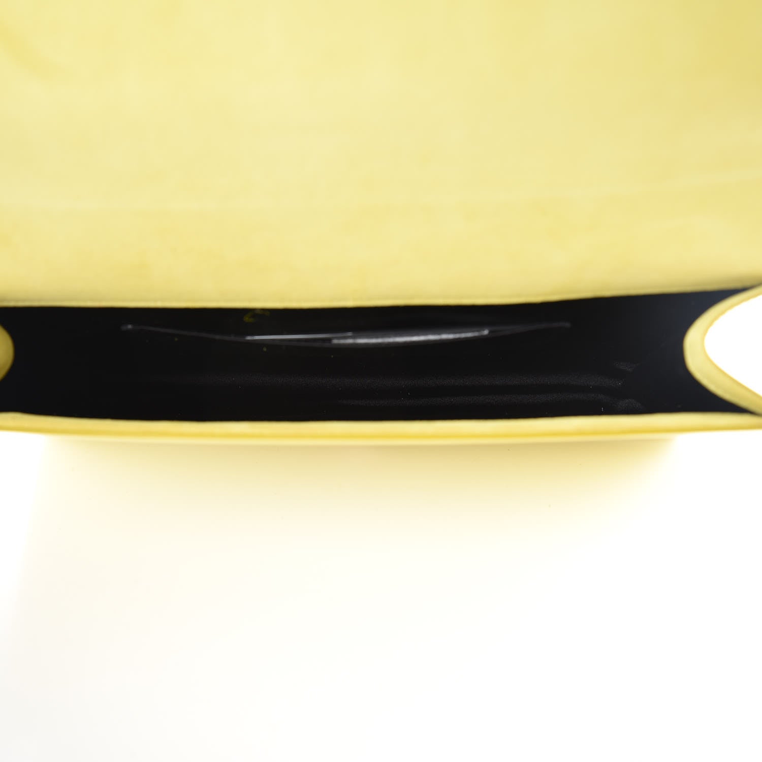 Saint Laurent Patent Calfskin Monogram Large Belle De Jour Clutch Yellow 5 of 9