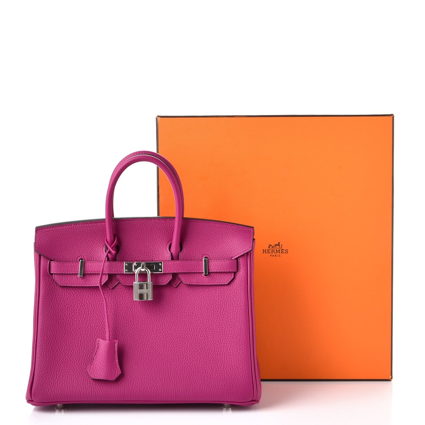 Togo Birkin 25 Rose Pourpre