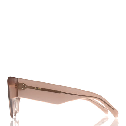 Celine Acetate Flat Top Rectangular Sunglasses CL40092I Shiny Milky Hazelnut 3 of 6