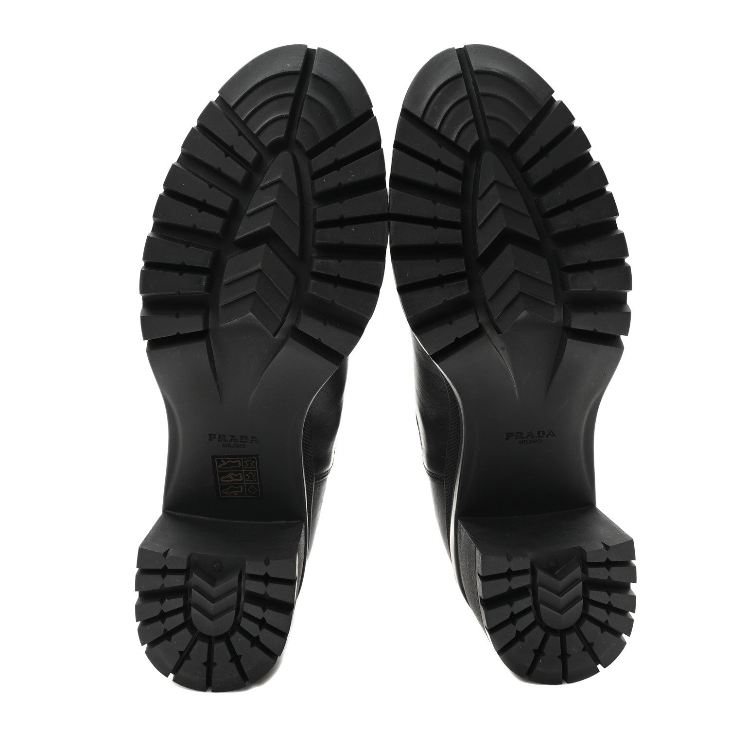 Prada Vitello Montana Lug Sole Chelsea 55mm Boots 39 Black 6 of 9