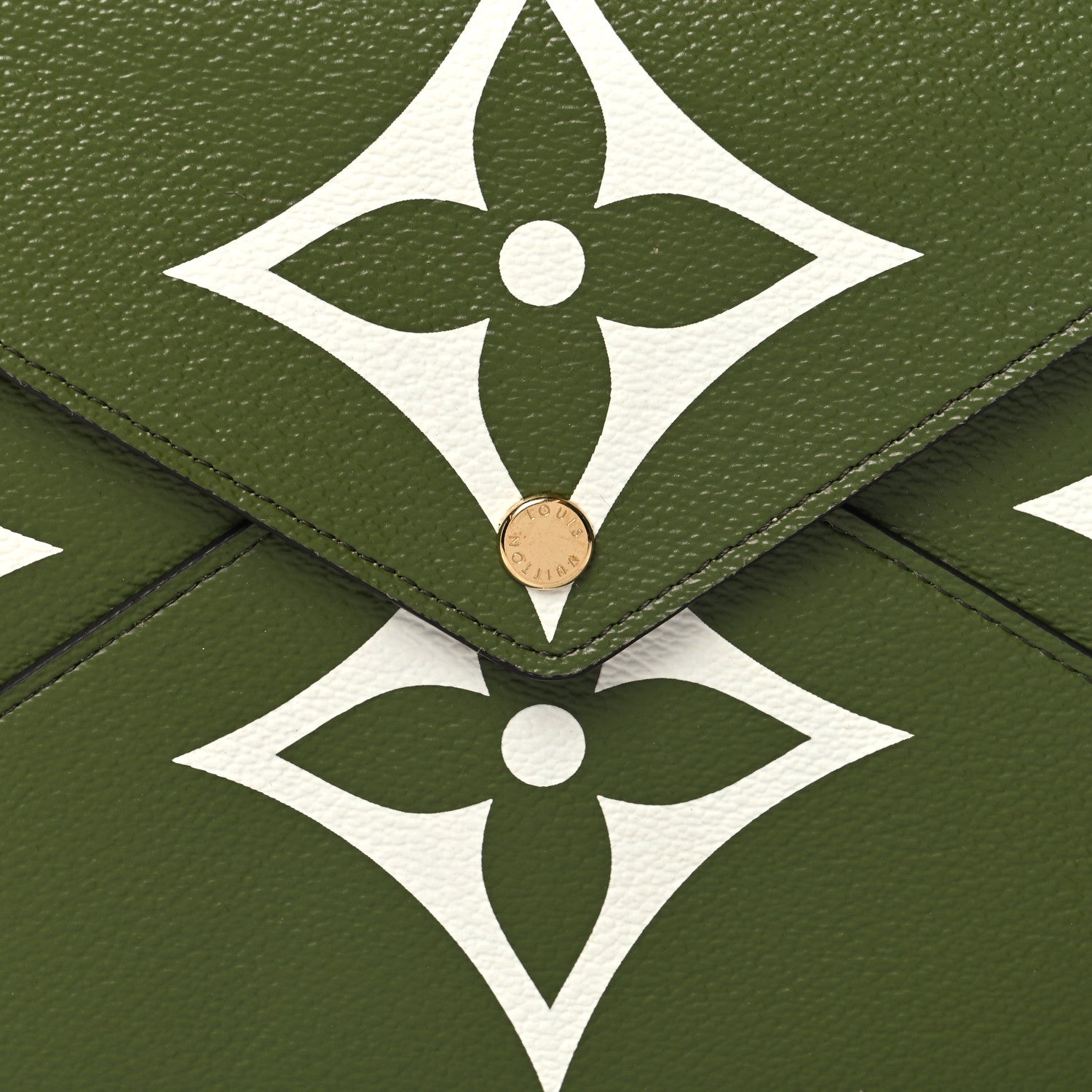 Louis Vuitton Monogram Giant Large Kirigami Pochette Kaki 8 of 8