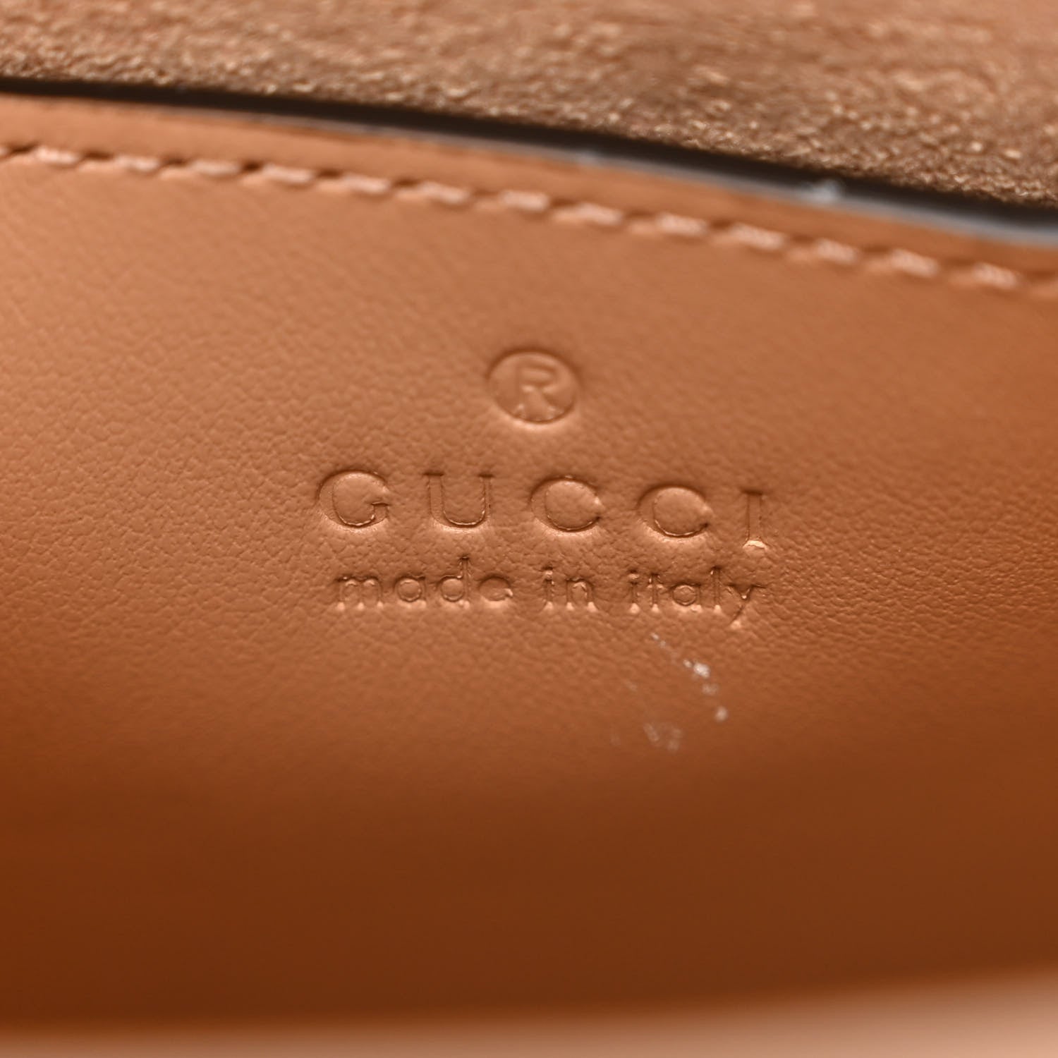 Gucci Calfskin Matelasse Aria Mini GG Marmont Tote Camelia 6 of 13