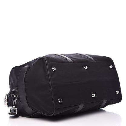 Prada Tessuto Nylon Saffiano Viaggio Duffle Black 4 of 13