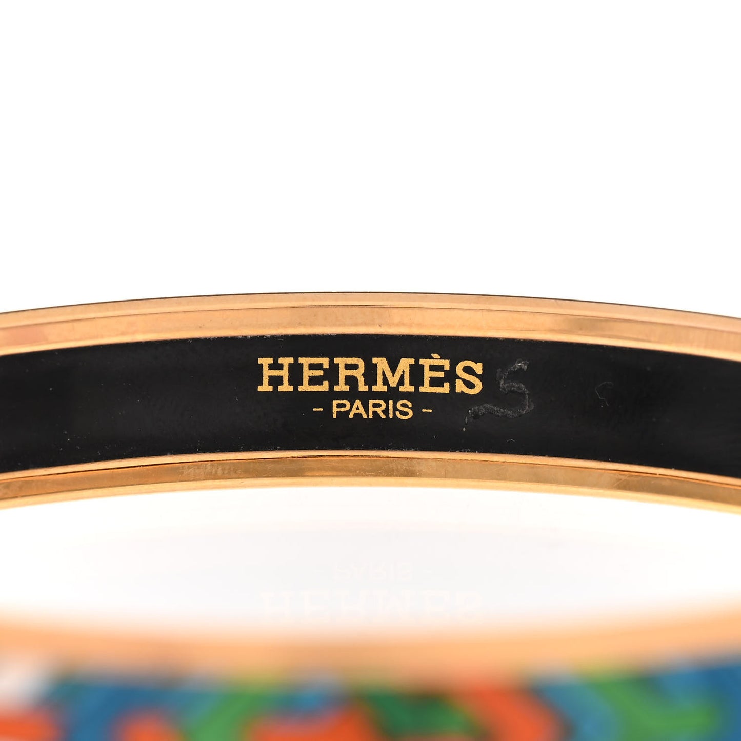 Enamel Printed Narrow L'Arbre Du Vent Bracelet 62 Folk