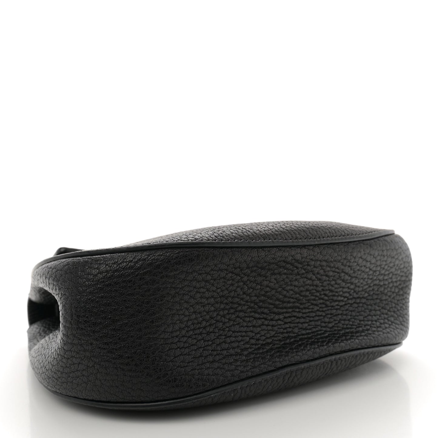 Grained Lambskin Drew Shoulder Bag Black