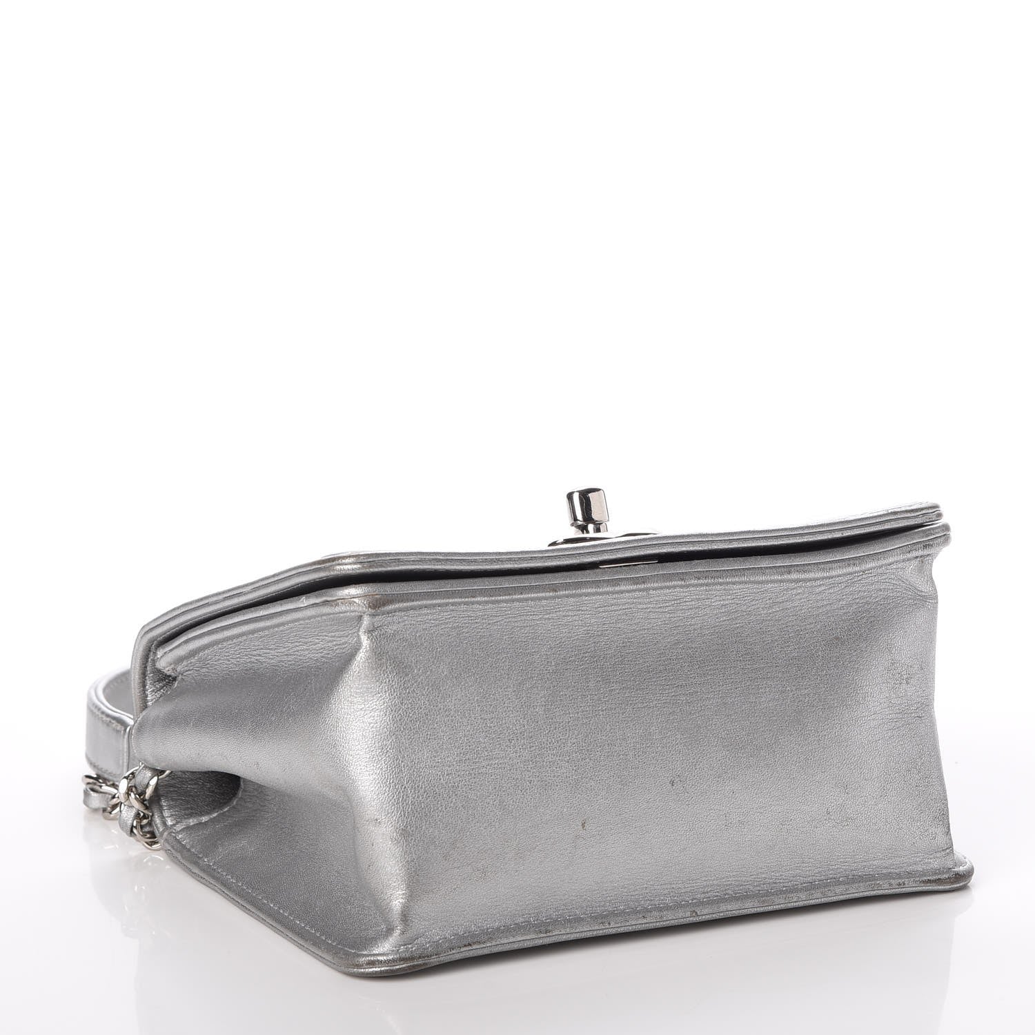 Chanel Metallic Calfskin Mini Propeller Flap Silver 4 of 16