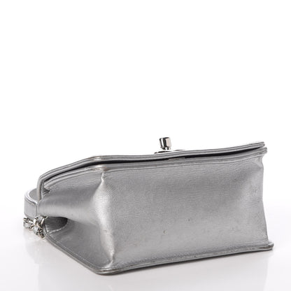 Chanel Metallic Calfskin Mini Propeller Flap Silver 4 of 16
