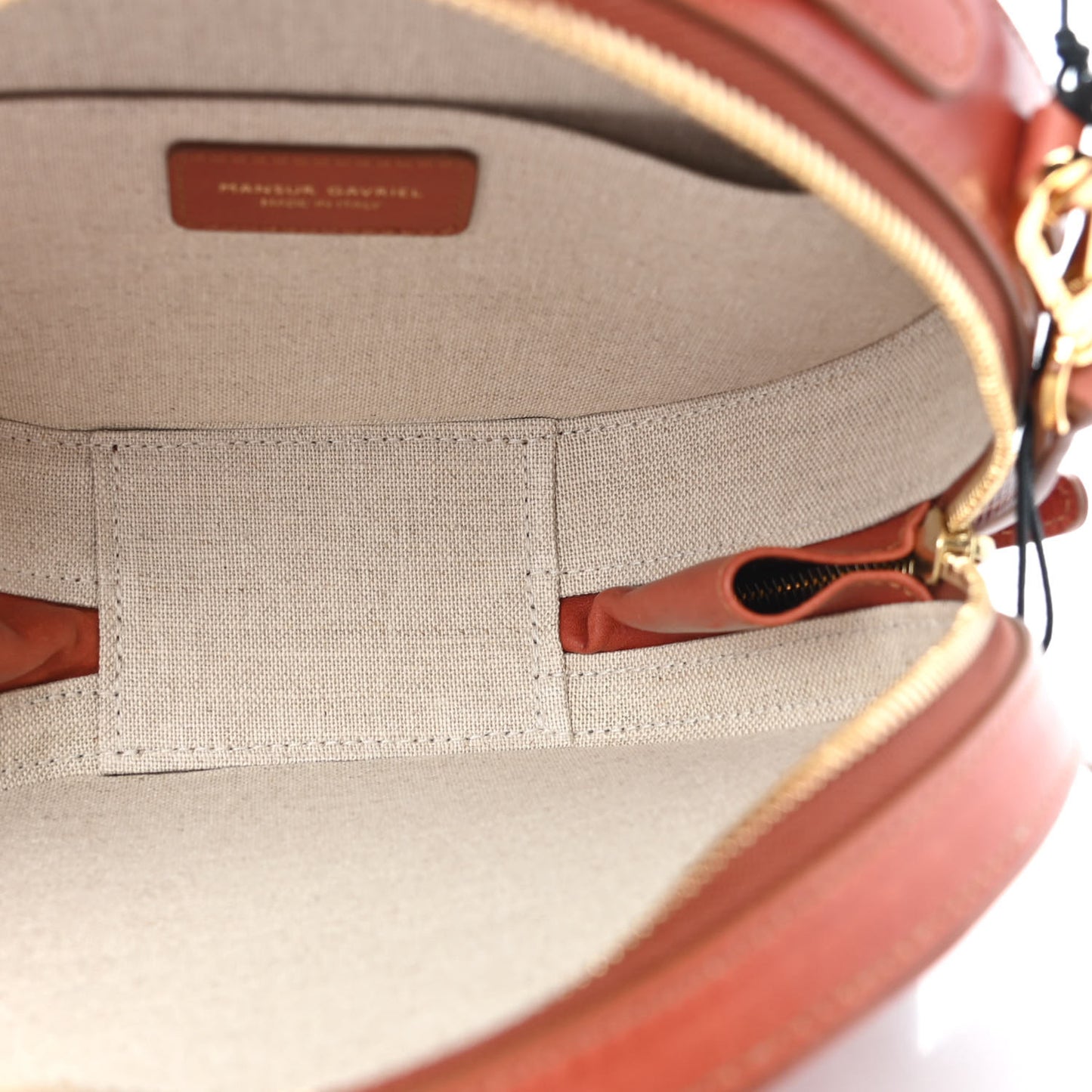 Calfskin Circle Bag Brandy