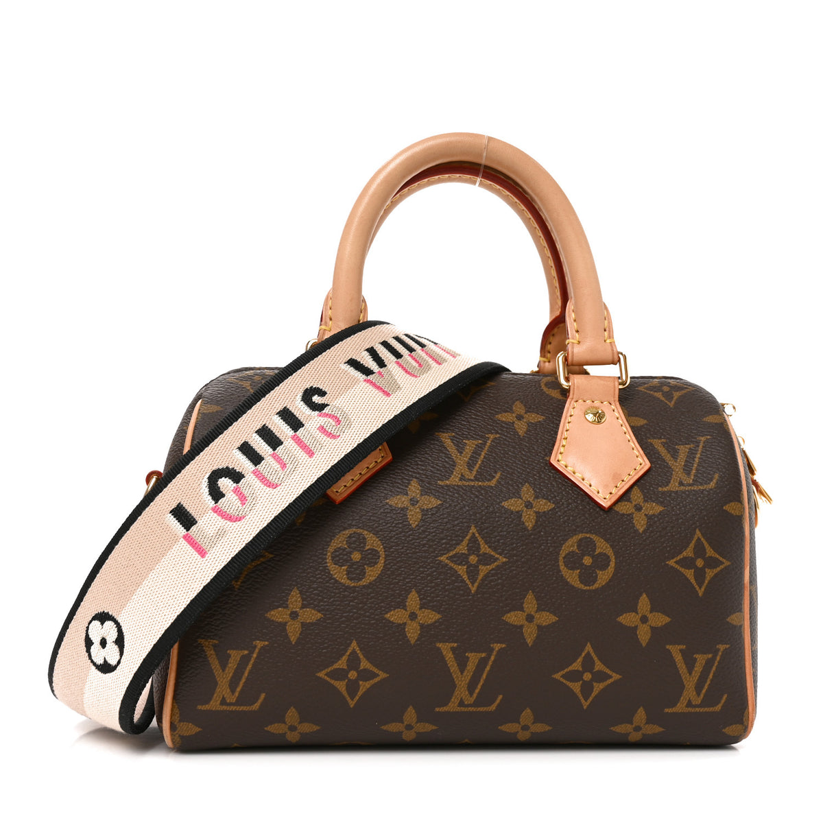 Louis Vuitton Monogram Speedy Bandouliere 20 Black 1 of 9