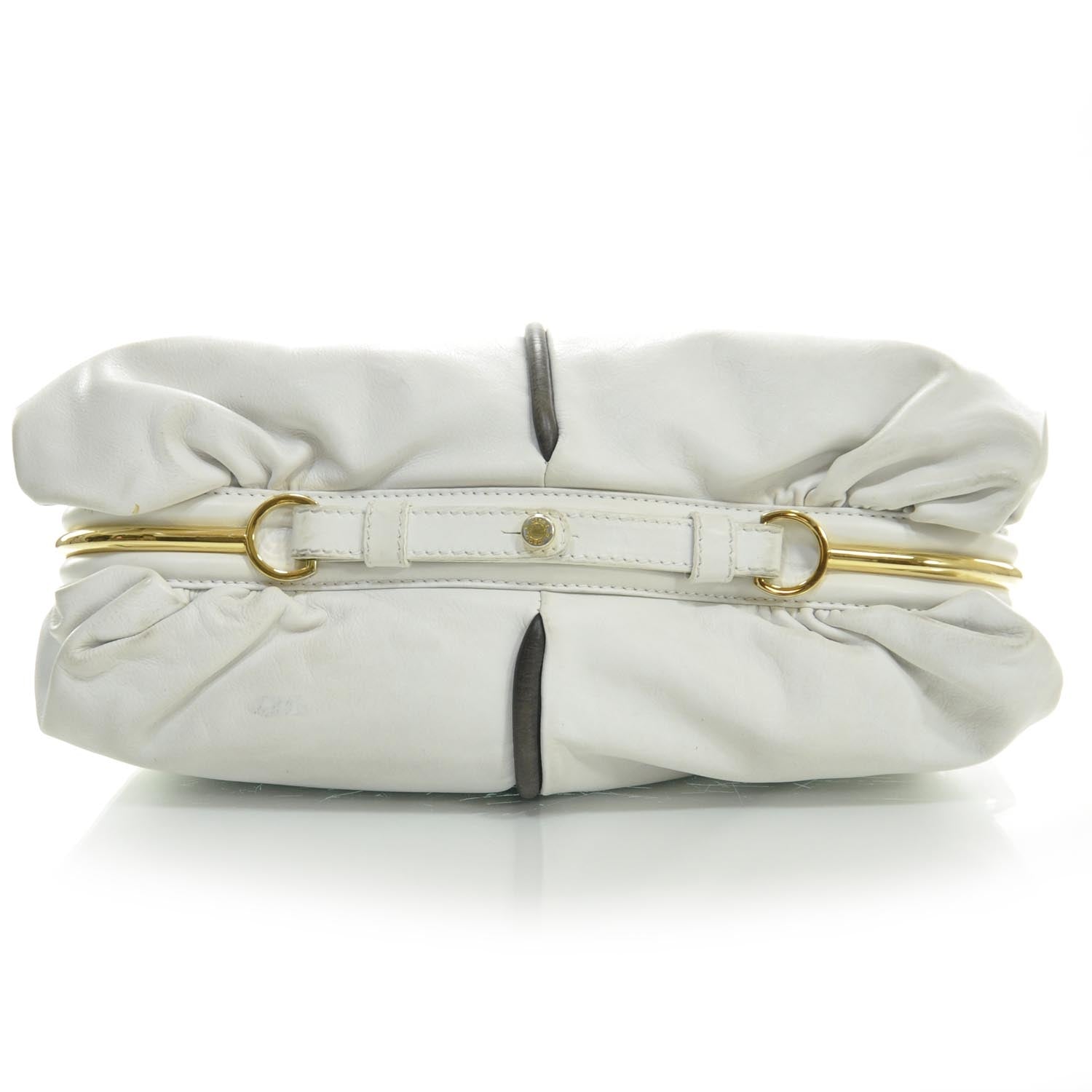 Jimmy Choo Leather Alex Hobo White 4 of 7