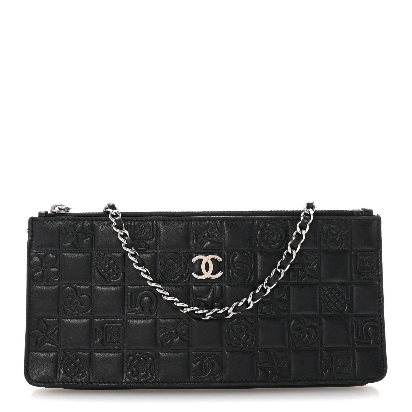 Lambskin Precious Symbols Pochette Black