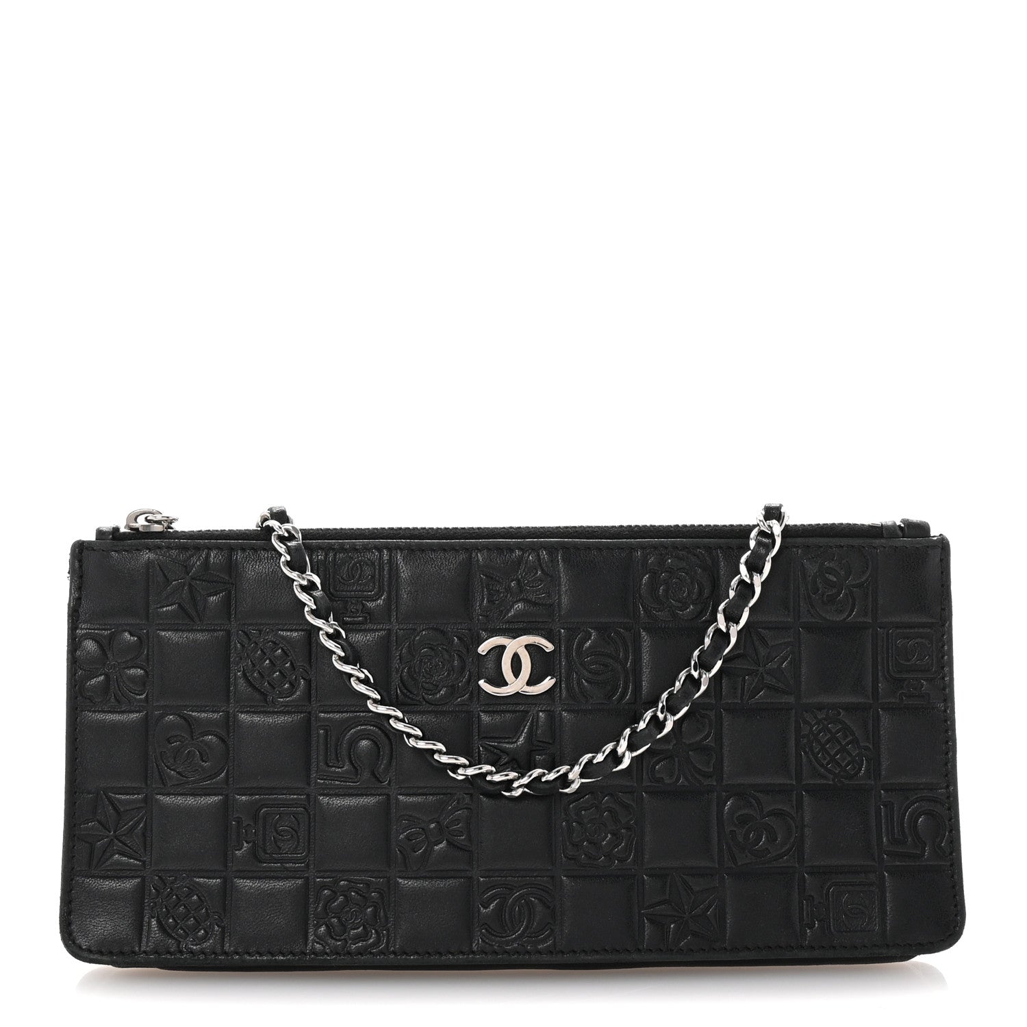 Chanel Lambskin Precious Symbols Pochette Black 1 of 8