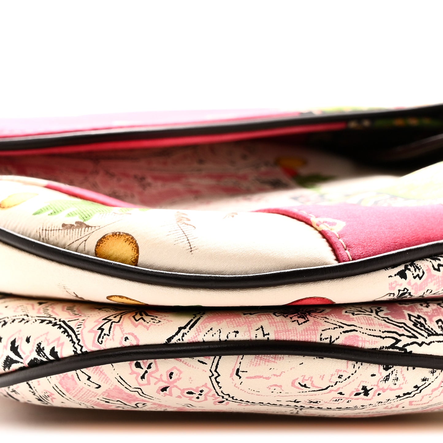 Silk Paisley Saddle Bag Multicolor