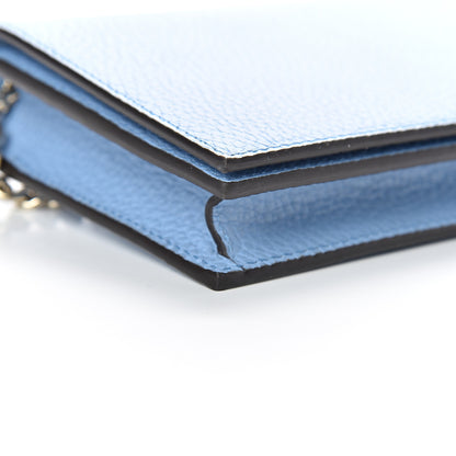 Gucci Dollar Calfskin Medium Betty Chain Wallet Mineral Blue 8 of 10