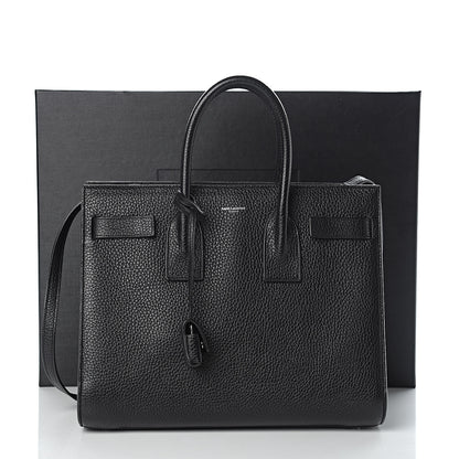 Saint Laurent Grained Calfskin Small Sac De Jour Black 13 of 13