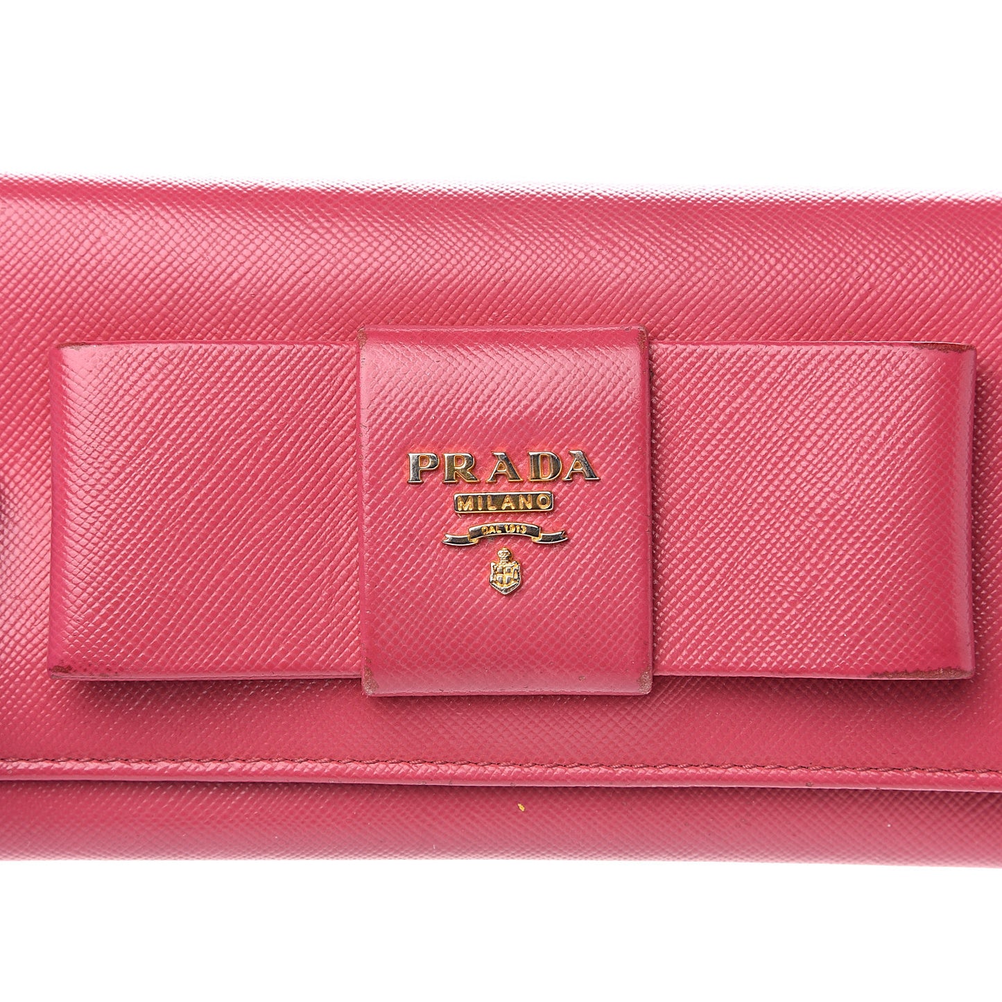 Saffiano Bow Continental Wallet Peonia