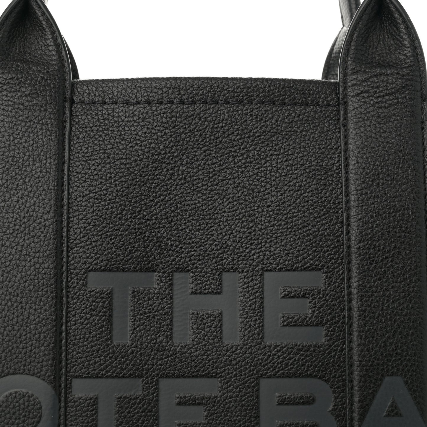 Grained Calfskin Large The Tote Bag Black