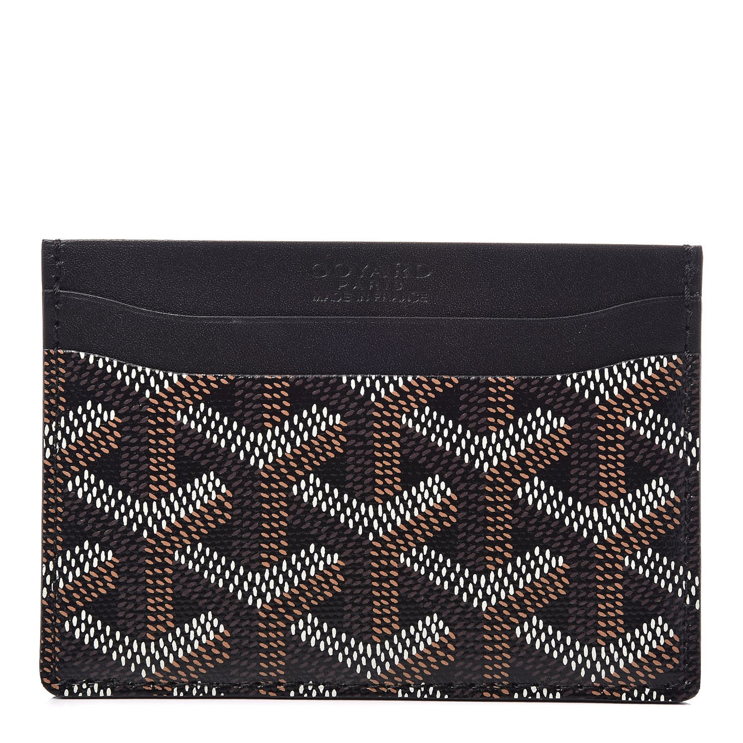 Goyardine Saint Sulpice Card Holder Black