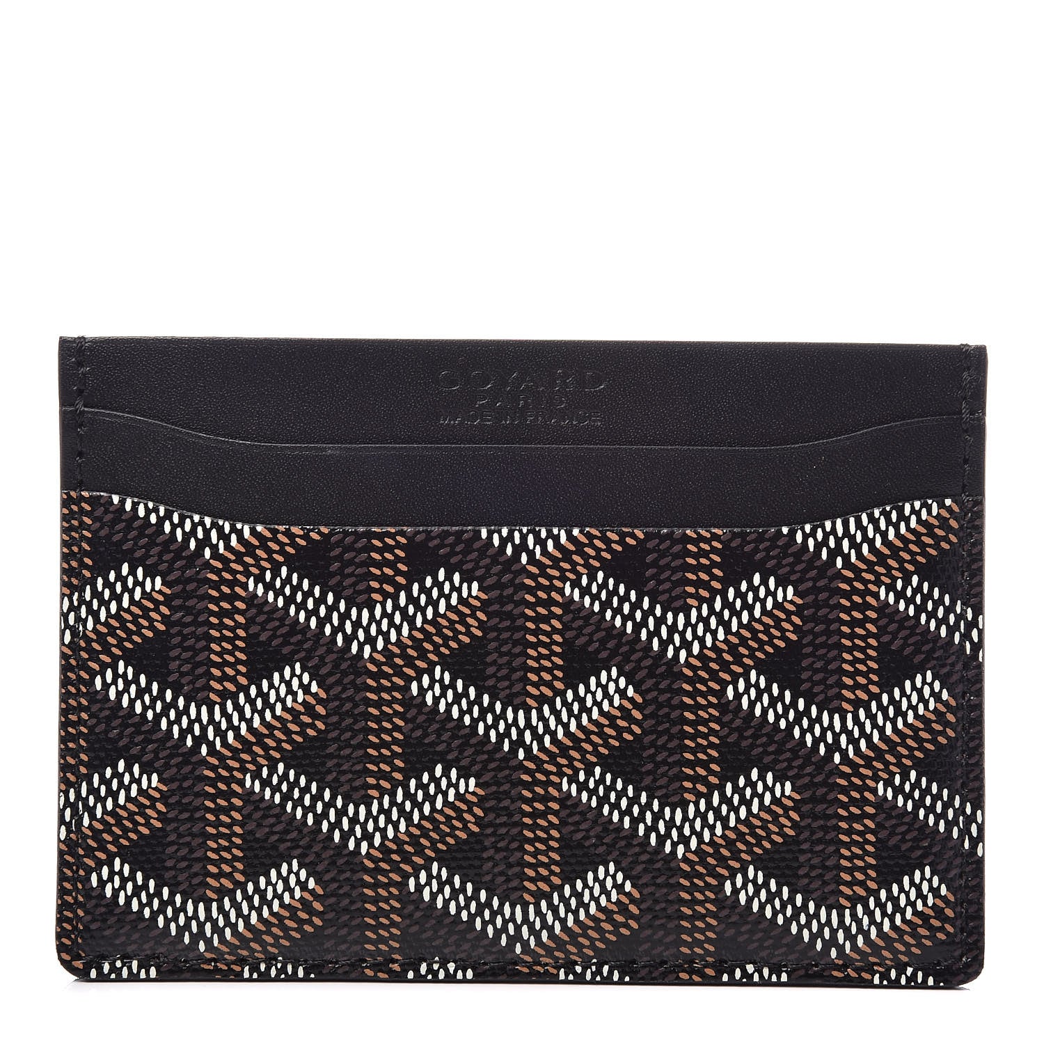Goyard Goyardine Saint Sulpice Card Holder Black 1 of 7