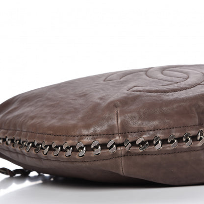Chanel Calfskin Modern Chain Hobo Brown 6 of 9
